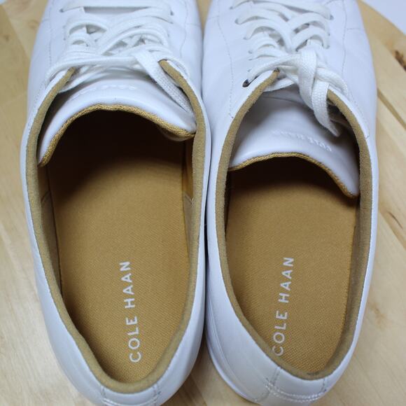 Cole Haan Crosscourt Sneaker Womens 10.5 White Leather Comfort Pickleball Shoe - Picture 7 of 10